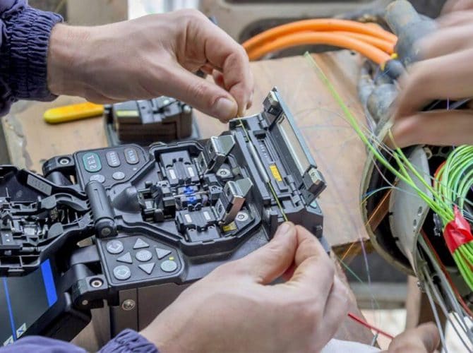 seguro maquina fusão de fibra otica