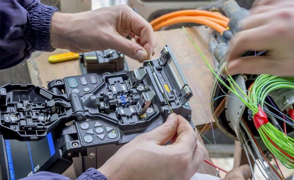seguro maquina fusão de fibra otica